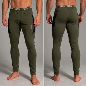 Men's Olive Green Athletic Joggers